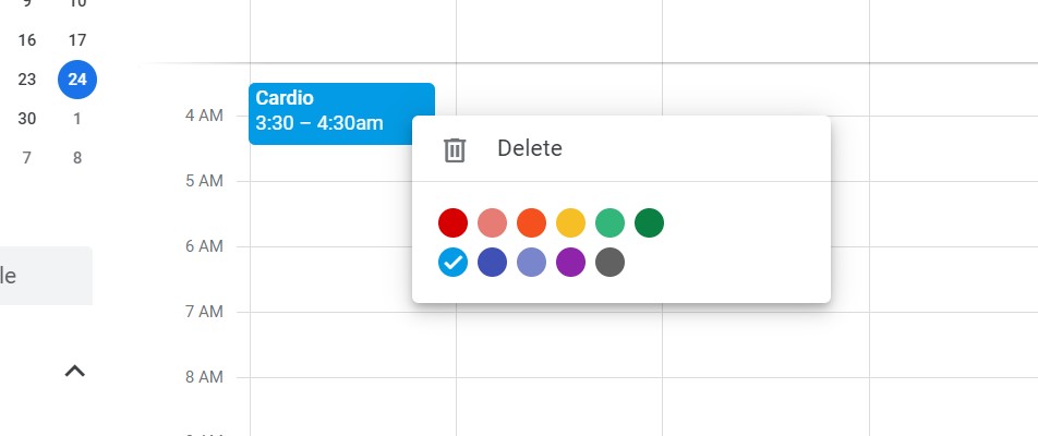 customize colors for specific events google calendar