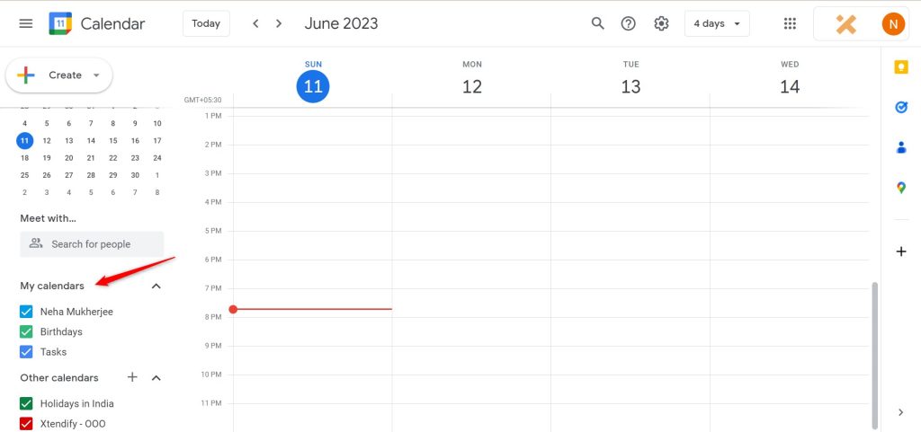 share access to google calendar