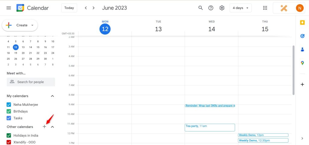 google calendar add other calendars