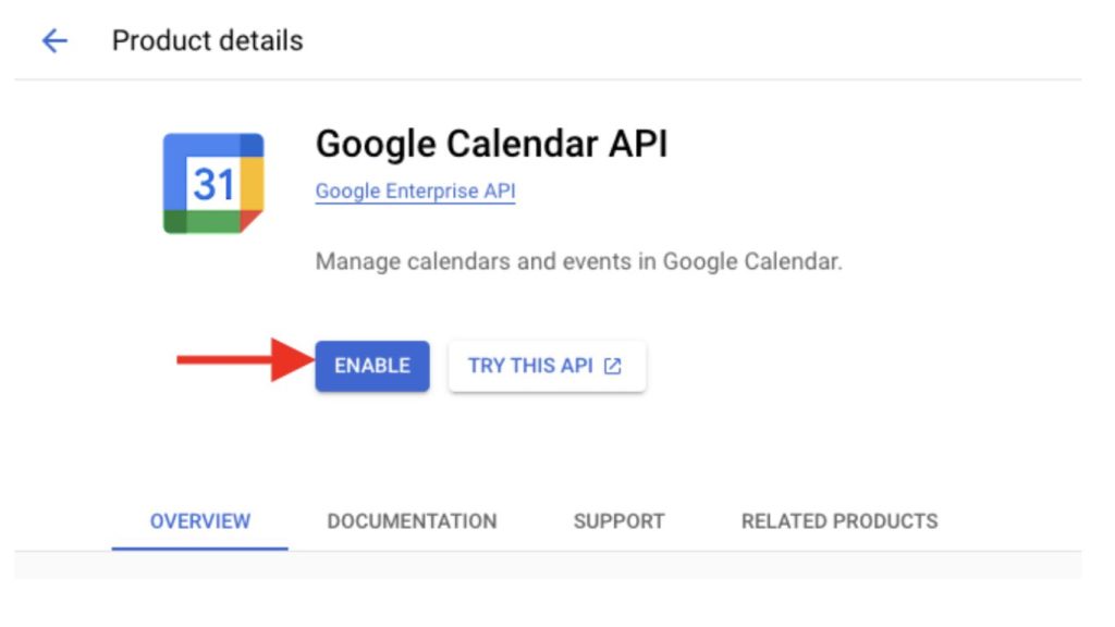 Google Calendar API