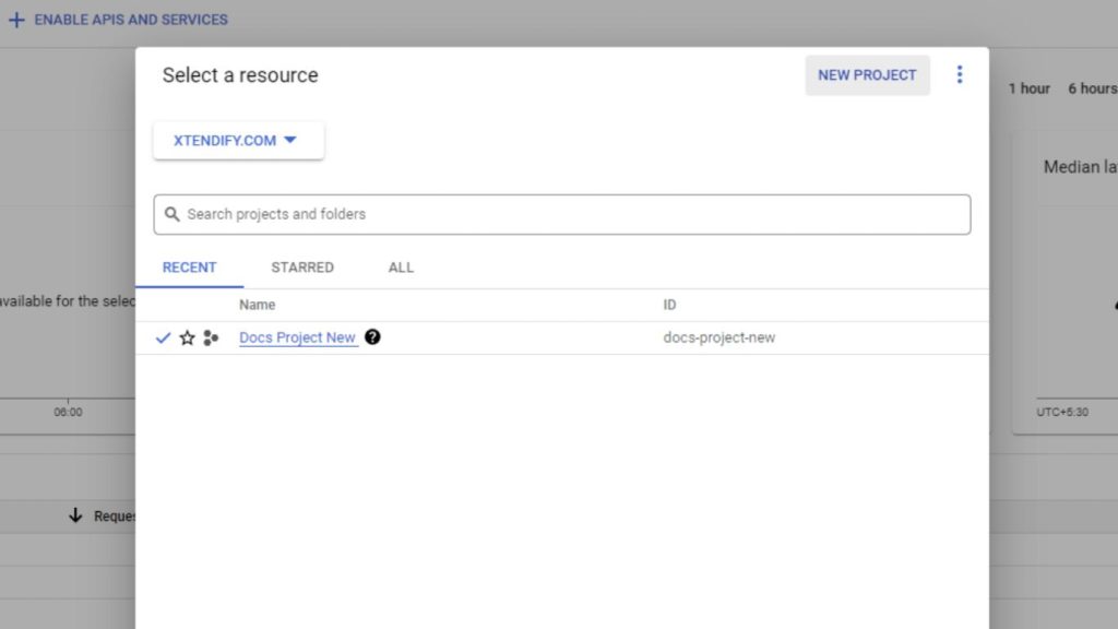 Google Developers Console to Enable APIs