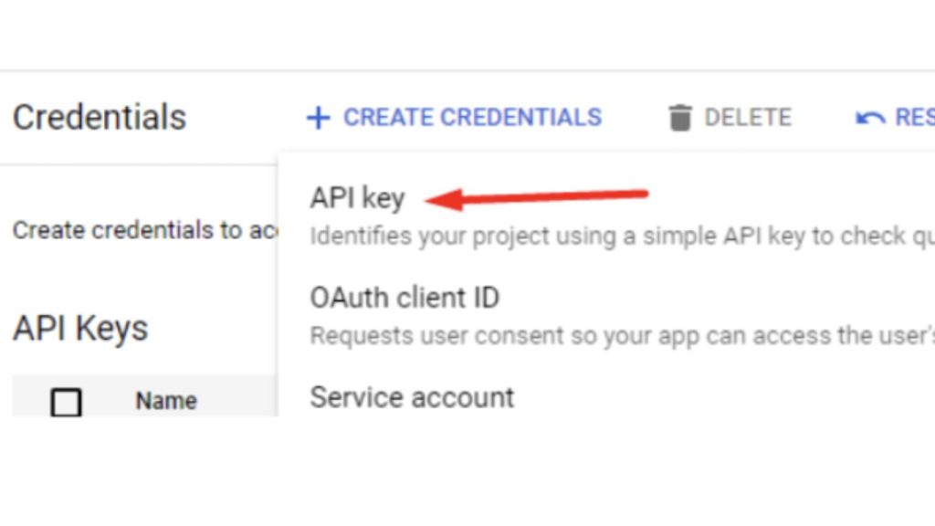 Set Up OAuth API key