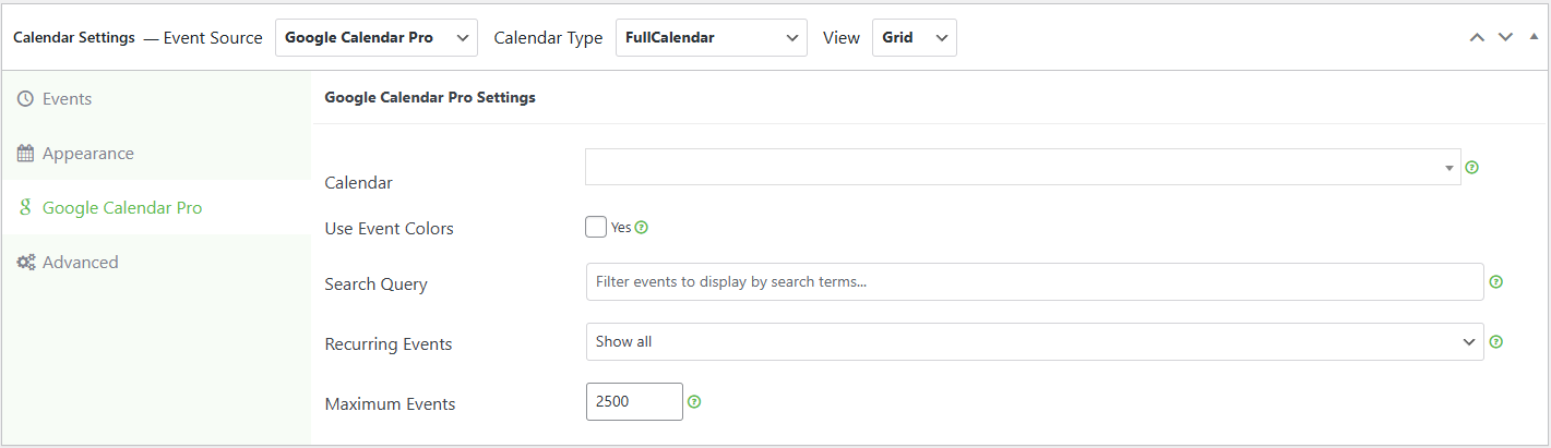 easy school calendar plugin