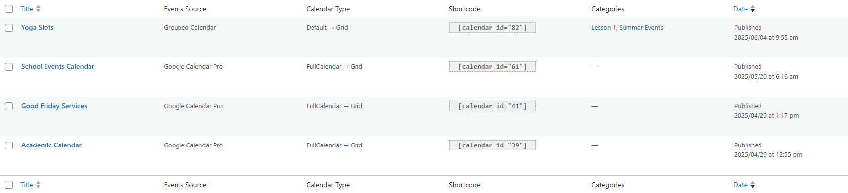 best school calendar wordpress plugin