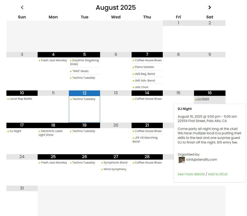 google calendar pro grid view