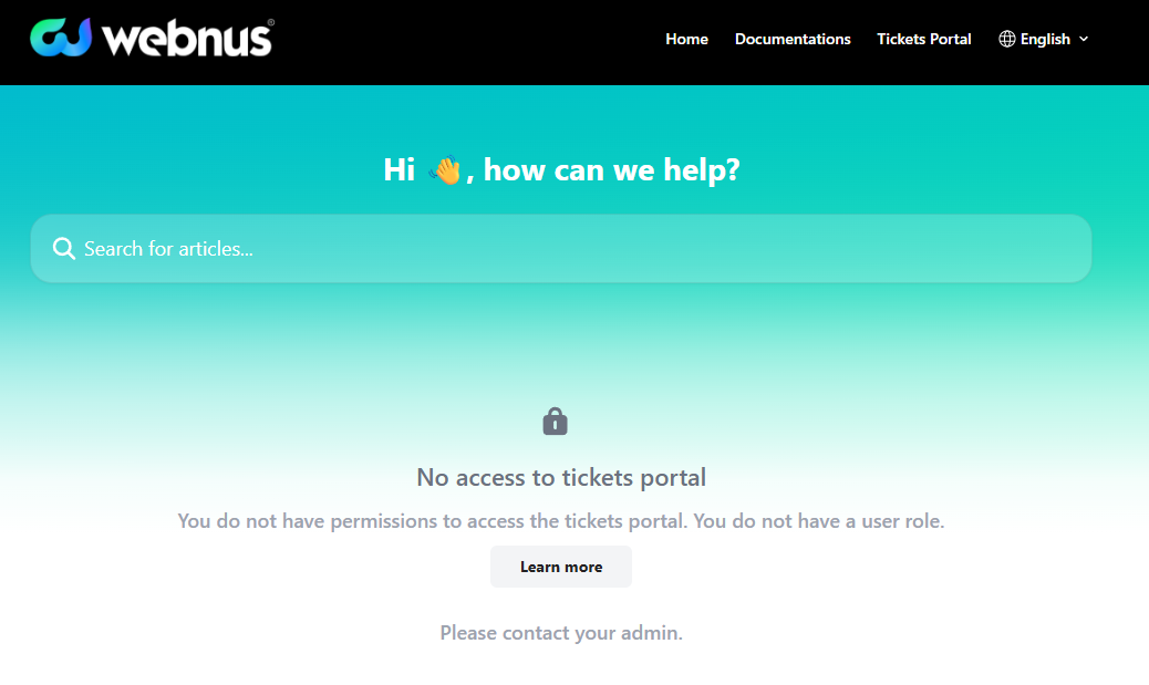 modern events calendar ticket portal not accessible for all