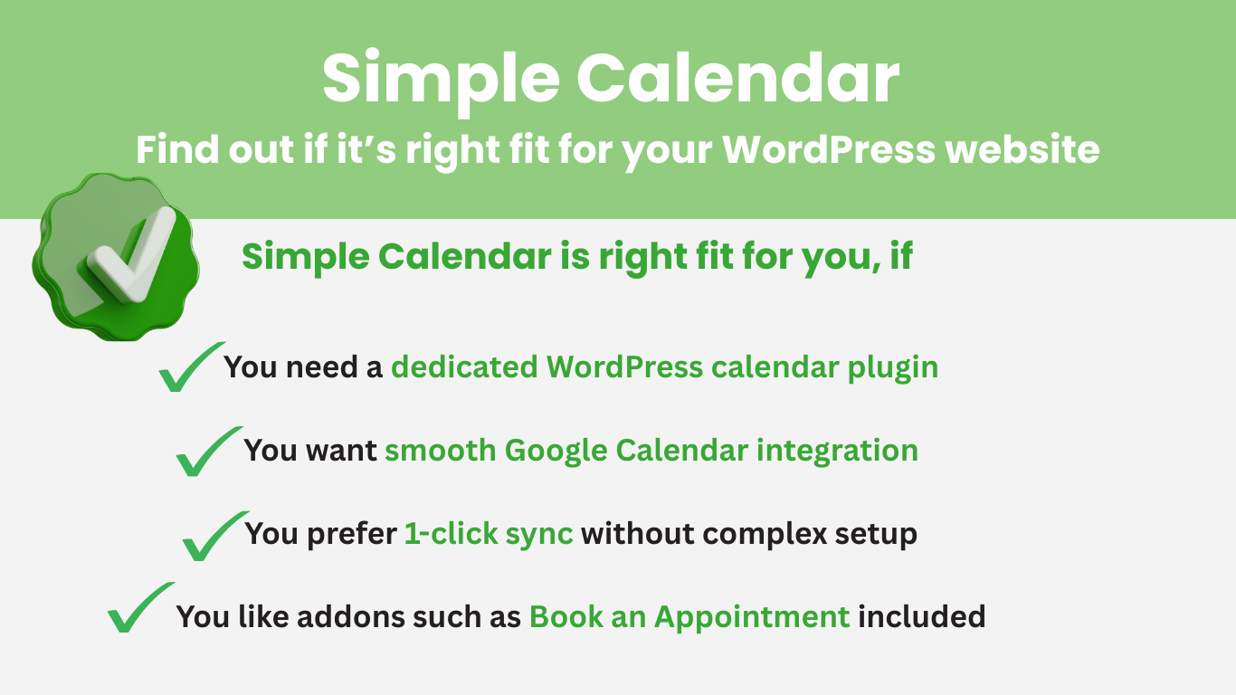 simple calendar wordpress best calendar plugin