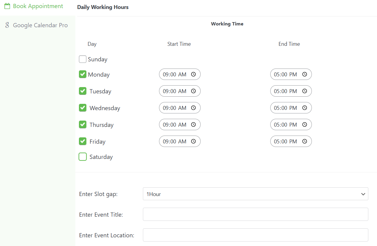 book appointment addon for multiple teacher bookings