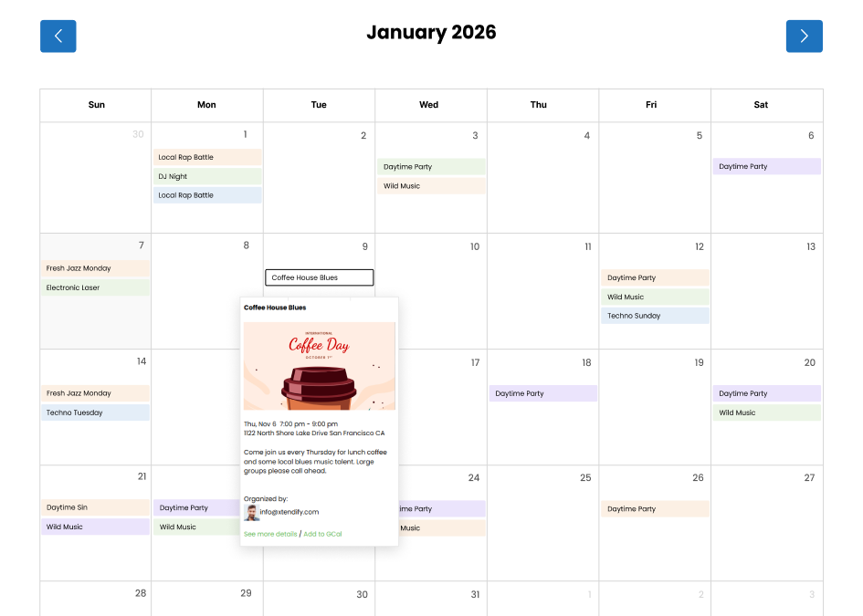 google calendar pro display private events