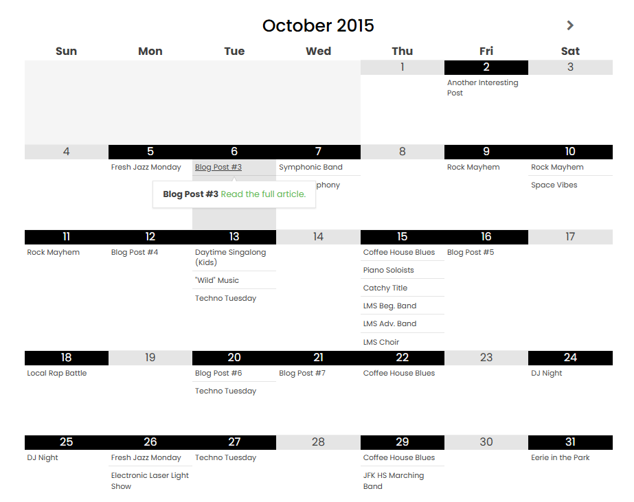 new simple calendar grouped calendar demos